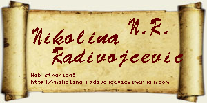 Nikolina Radivojčević vizit kartica